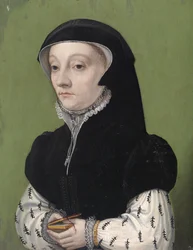 Portret van een vrouw met een boek